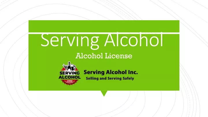 serving alcohol