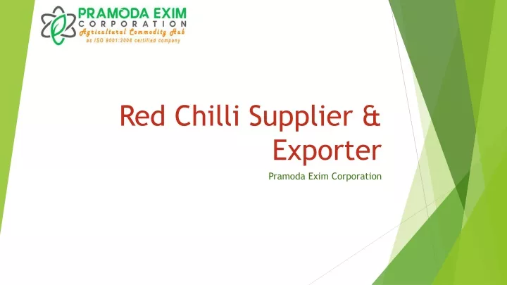 red chilli supplier exporter
