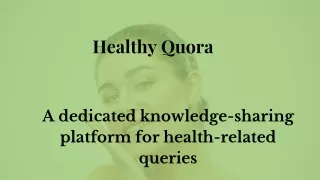 healthy quora
