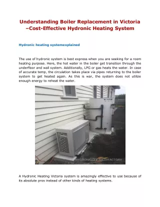 understanding boiler replacement in victoria cost