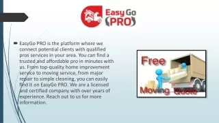 easygo pro is the platform where we connect