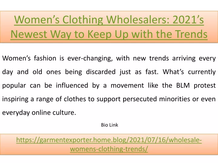 women s clothing wholesalers 2021 s newest