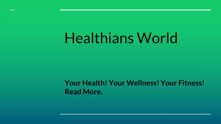 healthians world