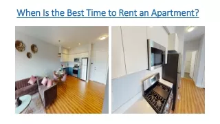 When Is the Best Time to Rent an Apartment