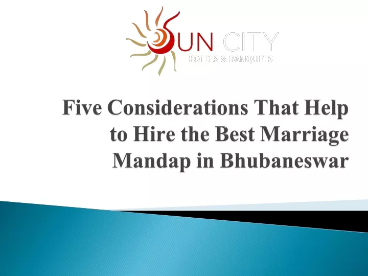 five considerations that help to hire the best marriage mandap in bhubaneswar