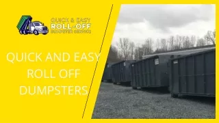 Cheap Dumpster Service in Massachusetts  - Quick And Easy Roll Off
