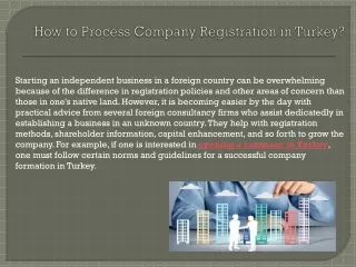 How to Process Company Registration in Turkey?