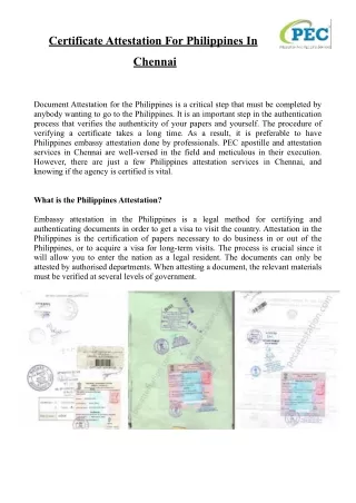 Philippines attestation in Chennai-pdf