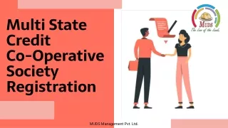 Multi State Credit Co-operative Society Registration - Muds Management