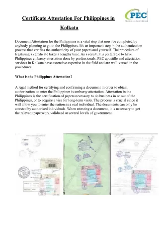Philippines attestation in Kolkata-pdf