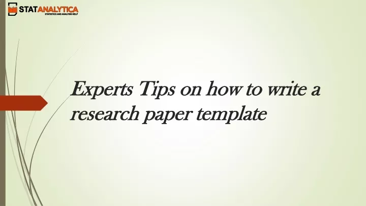 experts tips on how to write a research paper template
