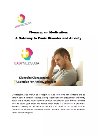 clonazepam medication