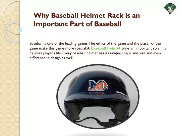 why baseball helmet rack is an important part of baseball