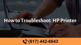 How to Troubleshoot (817) 442-6643 HP Printer Error