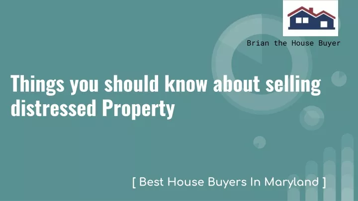 things you should know about selling distressed property