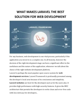 what makes laravel the best solution