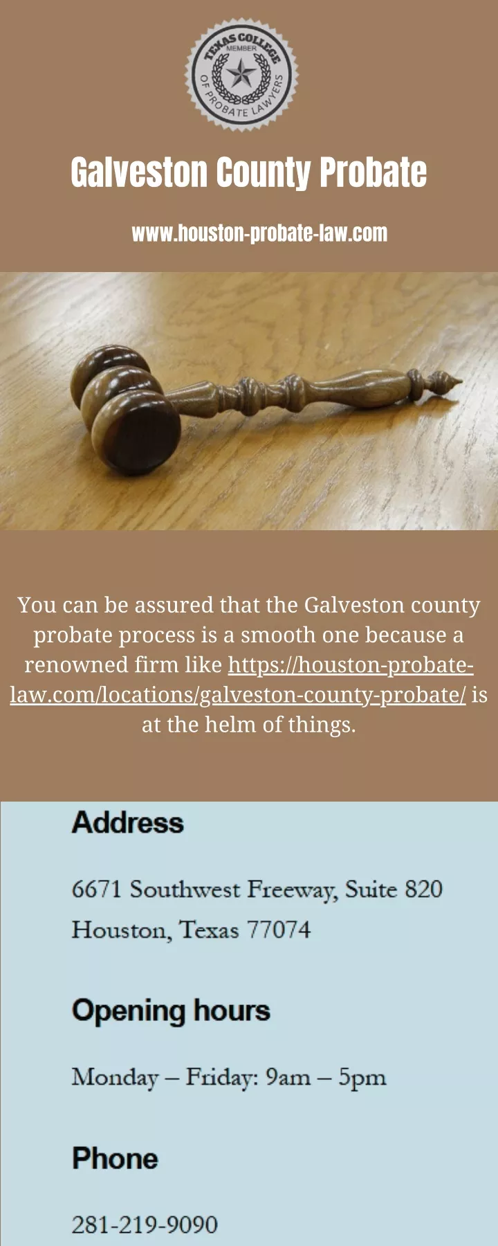 galveston county probate