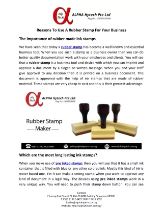 rubber stamp