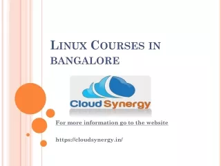 Linux Courses in bangalore