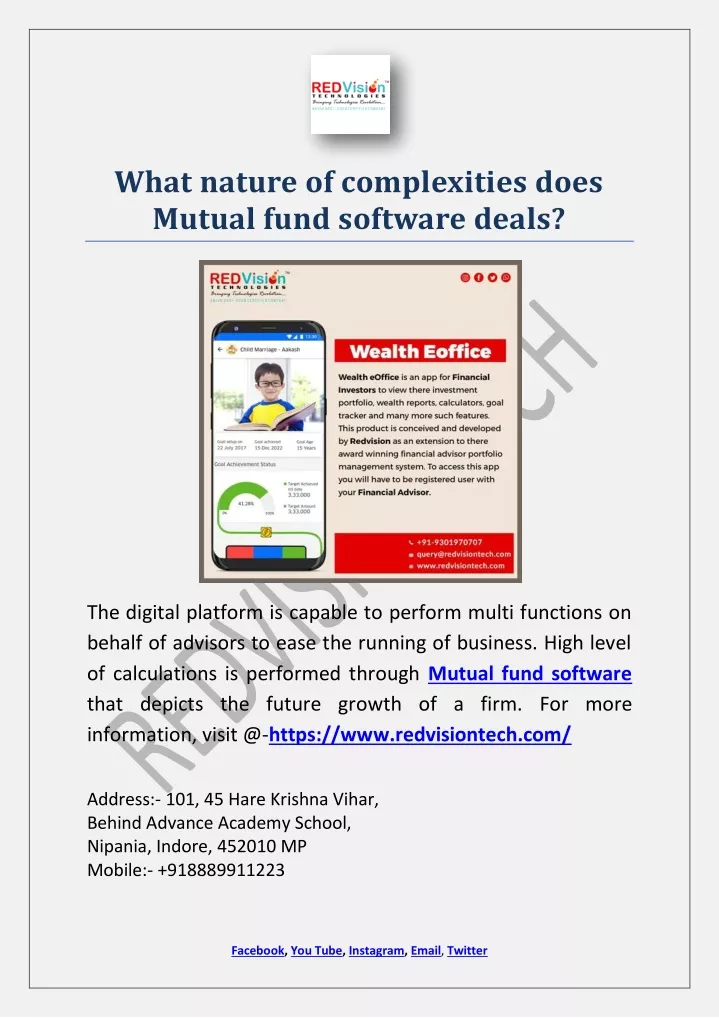 what nature of complexities does mutual fund