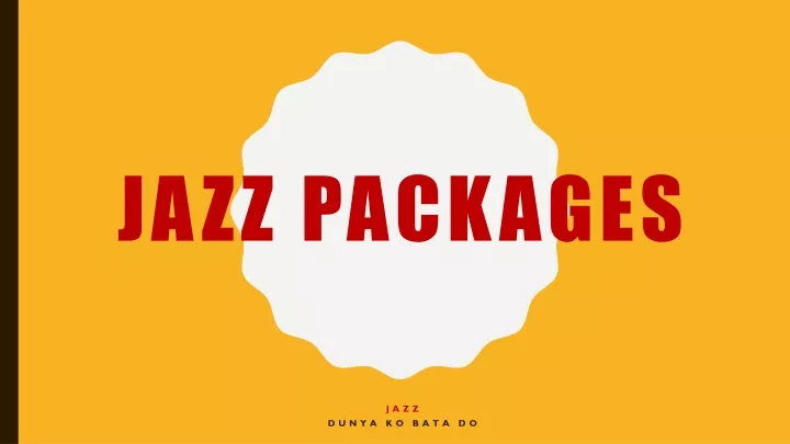 jazz packages