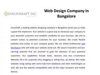 web design company in bangalore