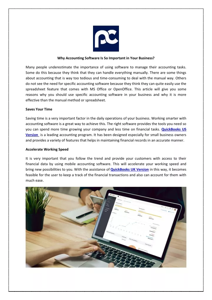 why accounting software is so important in your