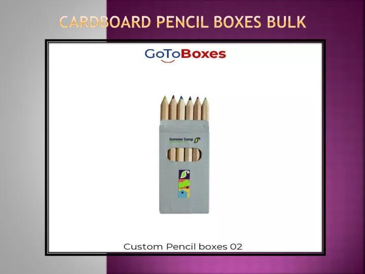 cardboard pencil boxes bulk