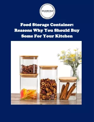 How To Find The Best Food Storage Container In New Jersey | Unjumbold