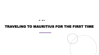 Traveling To Mauritius For The First Time