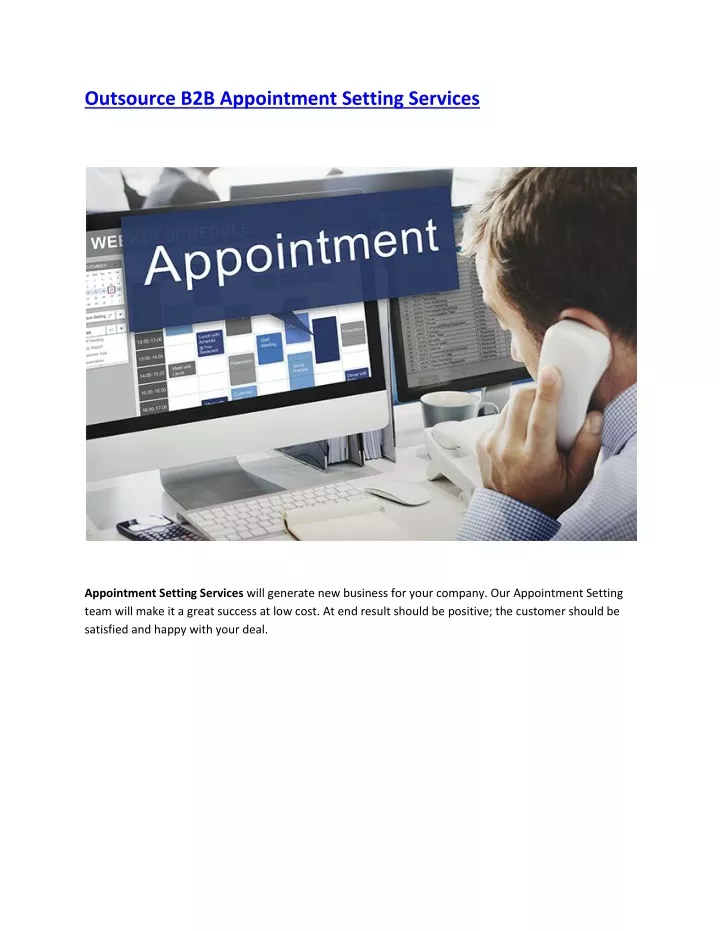 outsource b2b appointment setting services