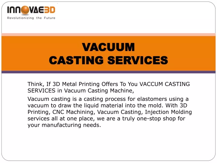 vacuum casting services