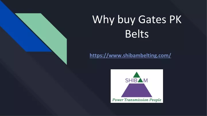 why buy gates pk belts