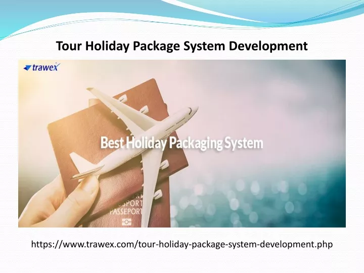 tour holiday package system development