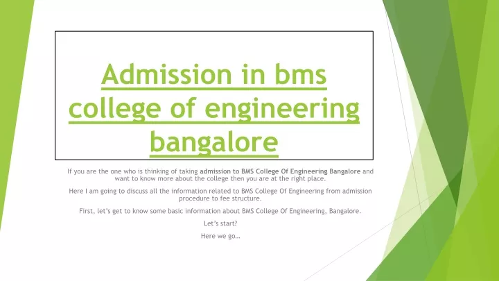 admission in bms college of engineering bangalore
