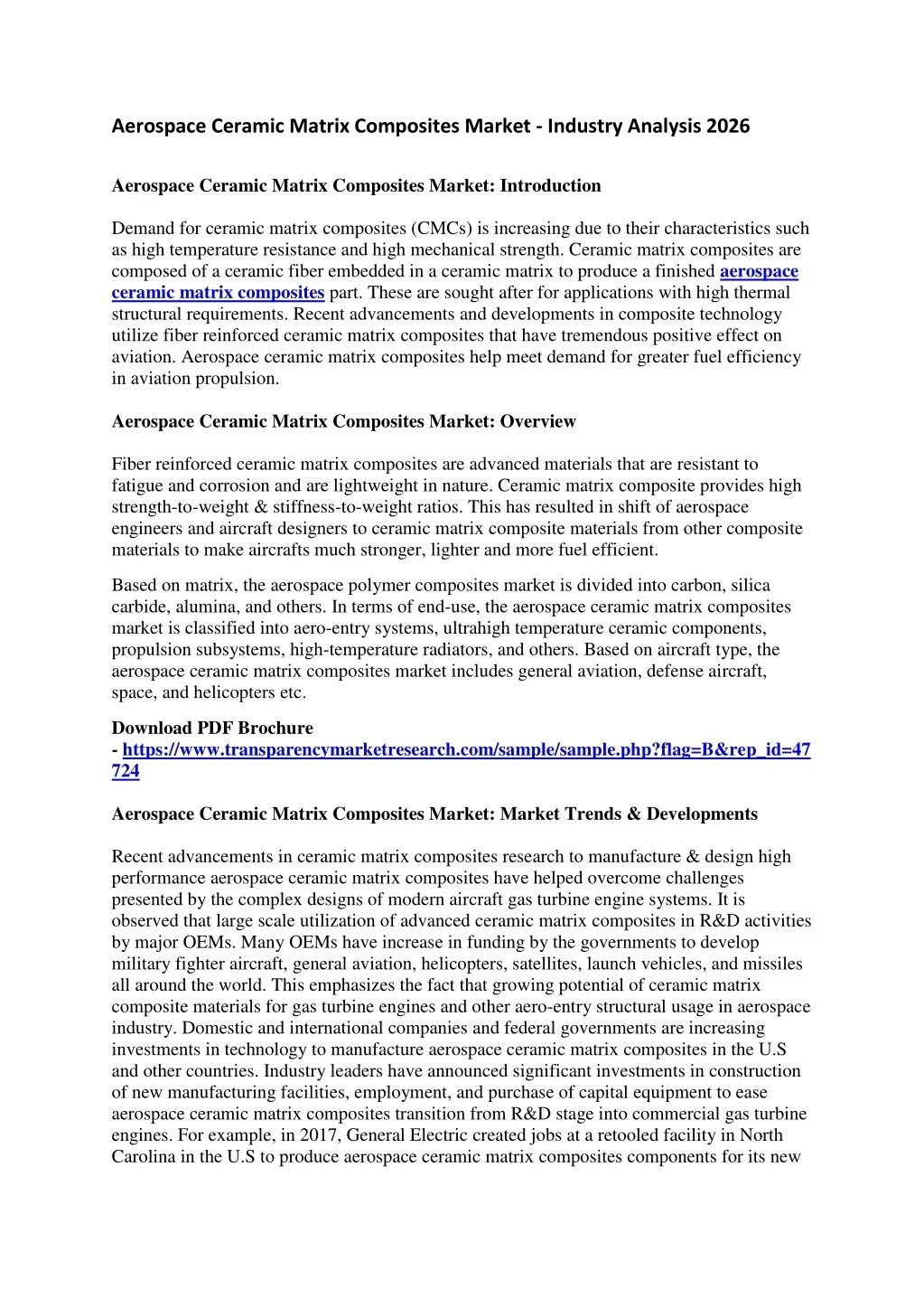 PPT - Aerospace Ceramic Matrix Composites Market - Industry Analysis ...