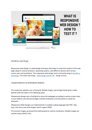 WHAT IS RESPONSIVE WEB DESIGN  HOW TO TEST IT
