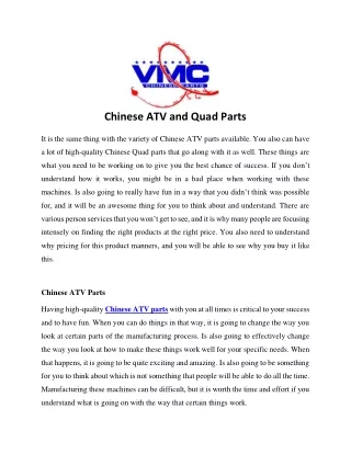 chinese atv and quad parts