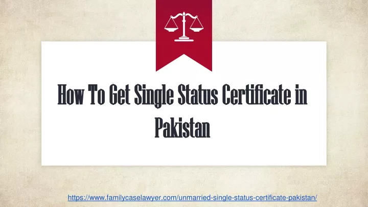 how to get single status certificate in pakistan