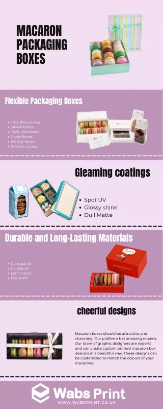 Wabs Print & packaging Offering Macaron Boxes in the UK