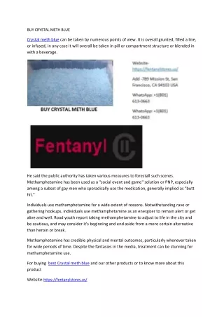 BUY CRYSTAL METH BLUE