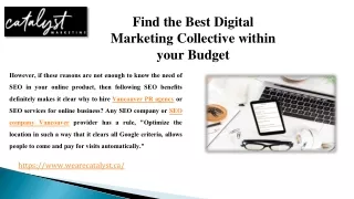 Find the Best Digital Marketing Collective within your Budget