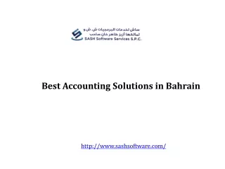 Best Accounting Solutions in Bahrain