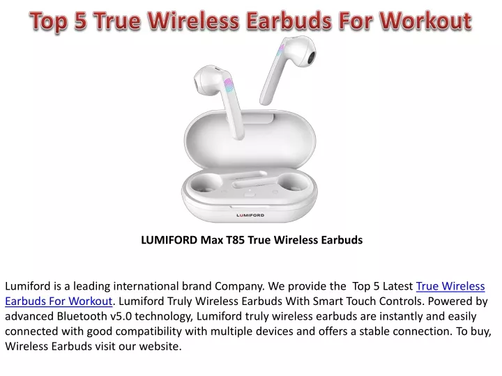 top 5 true wireless earbuds for workout