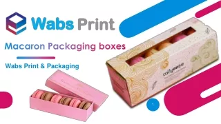 Wabs Print & packaging Offering Macaron Boxes in the UK