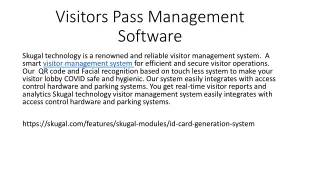 visitors pass management software