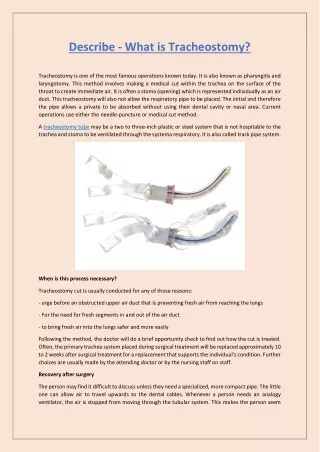 describe what is tracheostomy