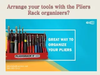 Arrange your tools with the Pliers Rack organizers