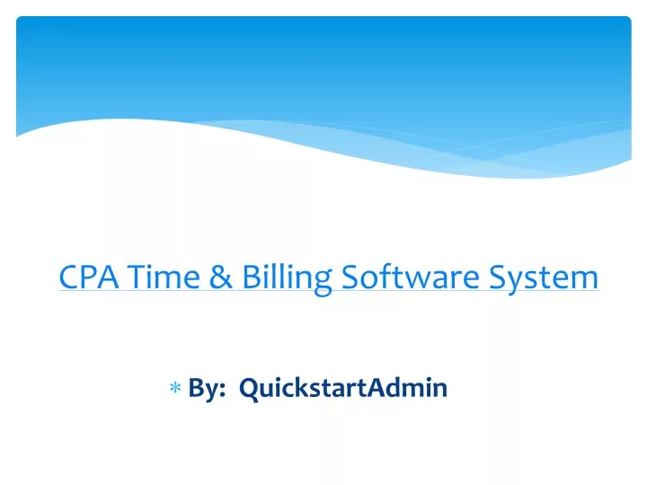 cpa time billing software system