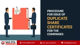 Step by Step Guide to Duplicate Share Certificates: Know Here